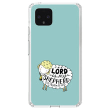 DistinctInk® Clear Shockproof Hybrid Case for Apple iPhone / Samsung Galaxy / Google Pixel - Psalm 23 - The Lord is My Shepherd