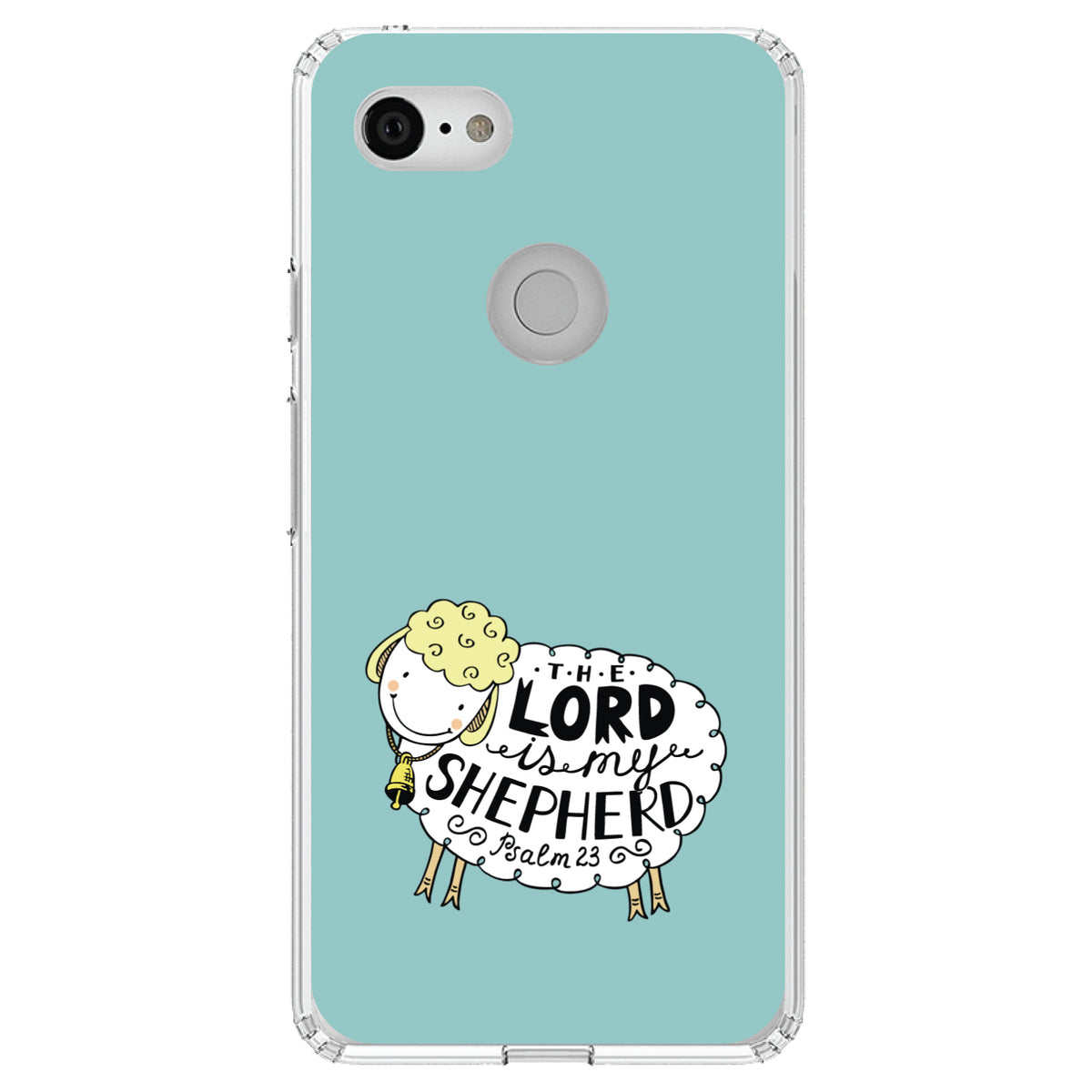Psalm 23, The Lord is My Shepherd Clear Shockproof iPhone Case, view 22