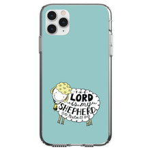 DistinctInk® Clear Shockproof Hybrid Case for Apple iPhone / Samsung Galaxy / Google Pixel - Psalm 23 - The Lord is My Shepherd