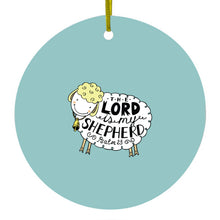 The Lord is My Shepherd Ceramic Ornament
