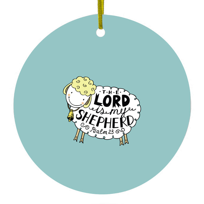 The Lord is My Shepherd Ceramic Ornament