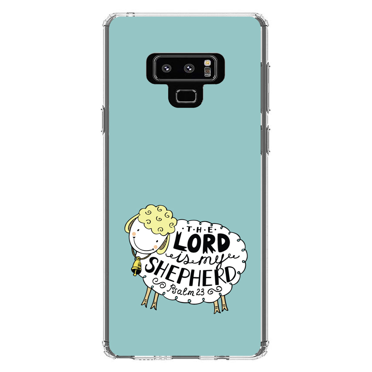 Psalm 23, The Lord is My Shepherd Clear Shockproof iPhone Case, view 11