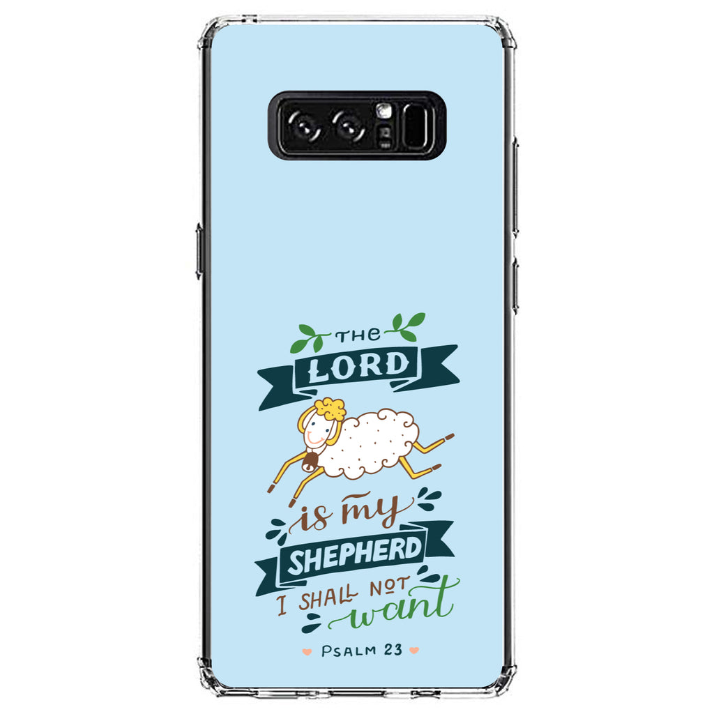 The Lord is My Shepher I Shall Not Want Clear Shockproof iPhone Case, view 12