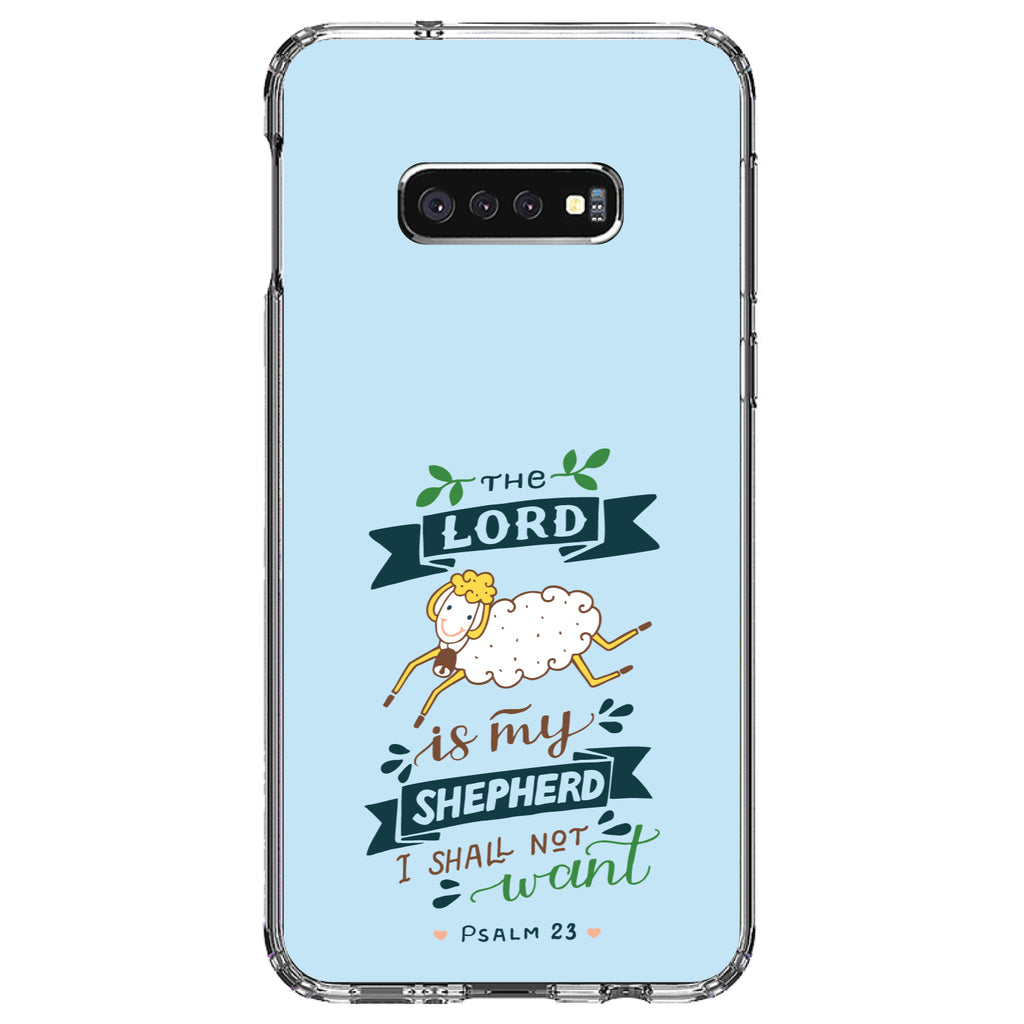 The Lord is My Shepher I Shall Not Want Clear Shockproof iPhone Case, view 18