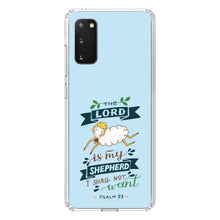 DistinctInk® Clear Shockproof Hybrid Case for Apple iPhone / Samsung Galaxy / Google Pixel - The Lord is My Shepher I Shall Not Want