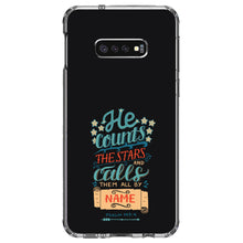 DistinctInk® Clear Shockproof Hybrid Case for Apple iPhone / Samsung Galaxy / Google Pixel - Psalm 147:4 - He Counts the Stars Calls Them By Name