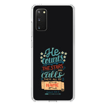 DistinctInk® Clear Shockproof Hybrid Case for Apple iPhone / Samsung Galaxy / Google Pixel - Psalm 147:4 - He Counts the Stars Calls Them By Name