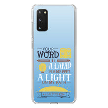 DistinctInk® Clear Shockproof Hybrid Case for Apple iPhone / Samsung Galaxy / Google Pixel - Psalm 119:105 - World is a Lamp, A Light on My Path