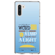 DistinctInk® Clear Shockproof Hybrid Case for Apple iPhone / Samsung Galaxy / Google Pixel - Psalm 119:105 - World is a Lamp, A Light on My Path