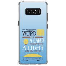 DistinctInk® Clear Shockproof Hybrid Case for Apple iPhone / Samsung Galaxy / Google Pixel - Psalm 119:105 - World is a Lamp, A Light on My Path