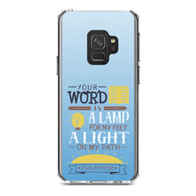 DistinctInk® Clear Shockproof Hybrid Case for Apple iPhone / Samsung Galaxy / Google Pixel - Psalm 119:105 - World is a Lamp, A Light on My Path