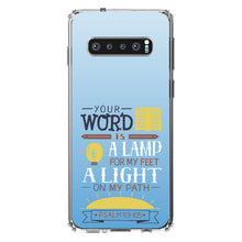 DistinctInk® Clear Shockproof Hybrid Case for Apple iPhone / Samsung Galaxy / Google Pixel - Psalm 119:105 - World is a Lamp, A Light on My Path