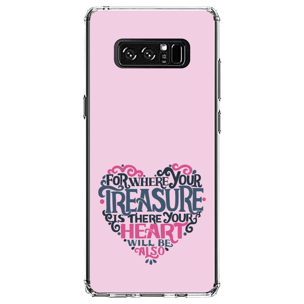 For Where Your Treasure Is There Your Heart Will Be Clear Shockproof iPhone Case, view 12