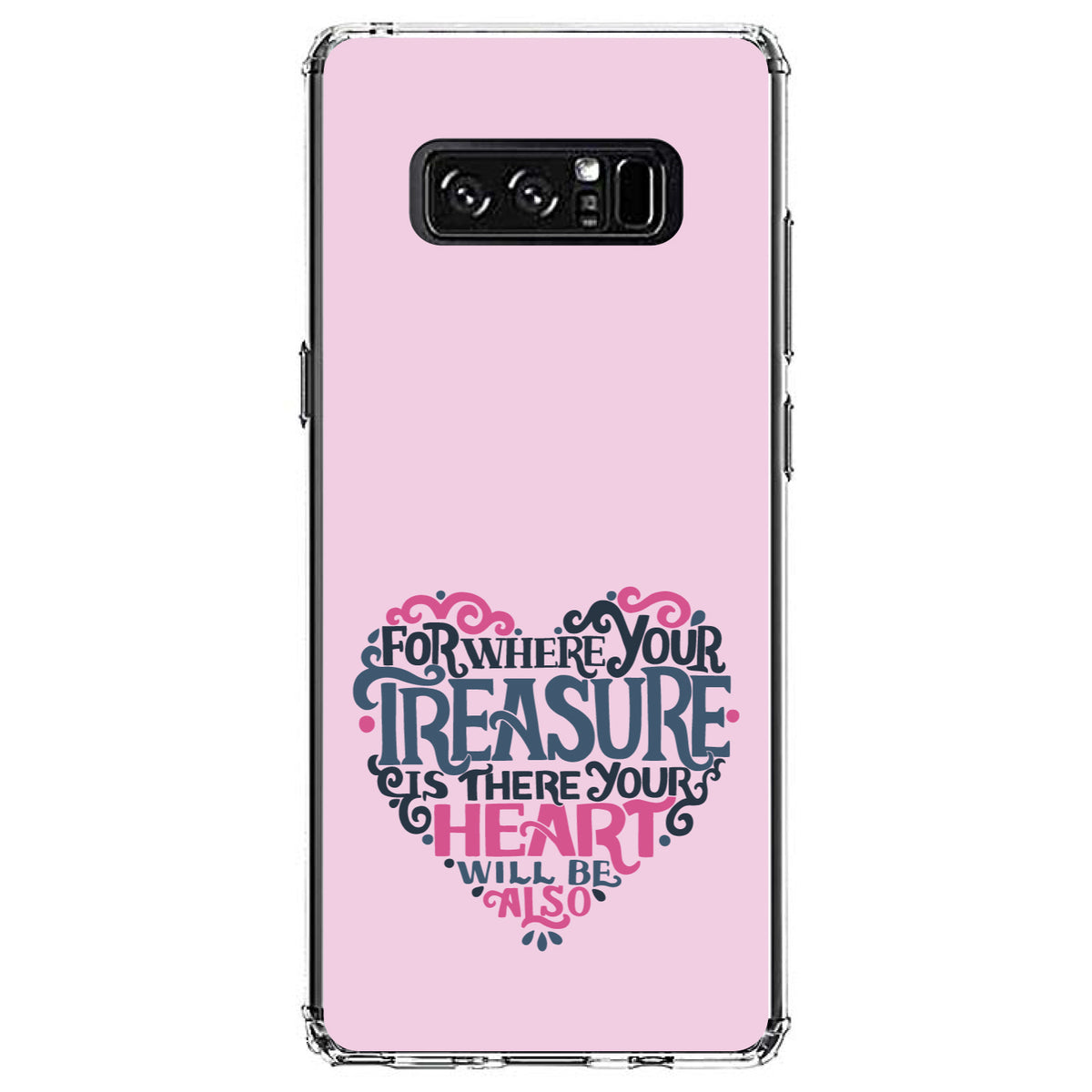For Where Your Treasure Is There Your Heart Will Be Clear Shockproof iPhone Case, view 12