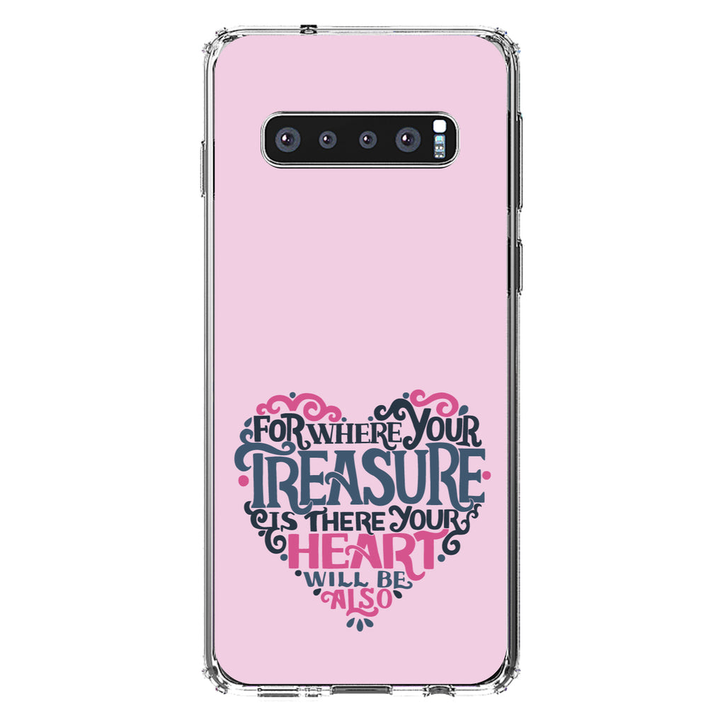 For Where Your Treasure Is There Your Heart Will Be Clear Shockproof iPhone Case, view 16
