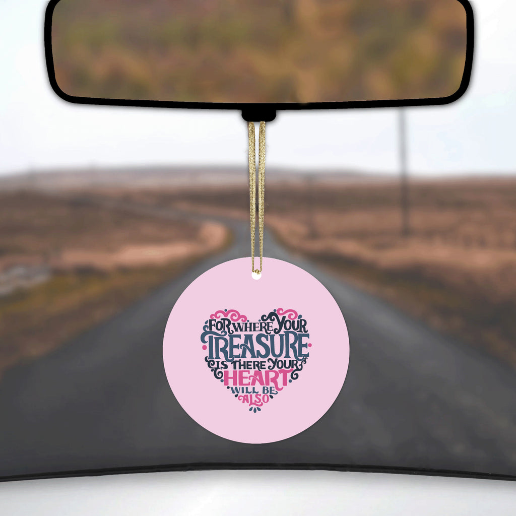 For Where Your Treasure Is There Your Heart Will Be Ceramic Ornament, view 3