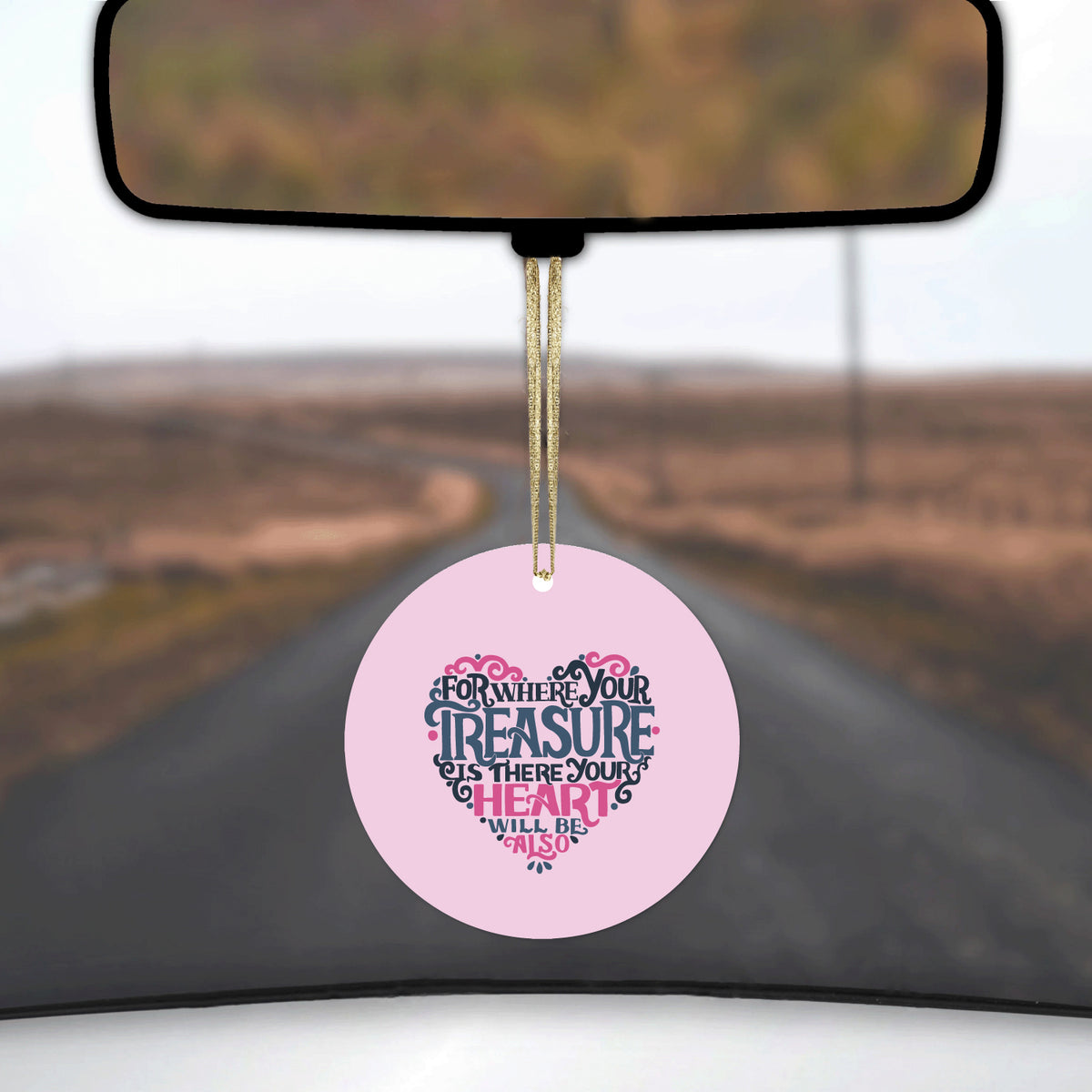 For Where Your Treasure Is There Your Heart Will Be Ceramic Ornament, view 3