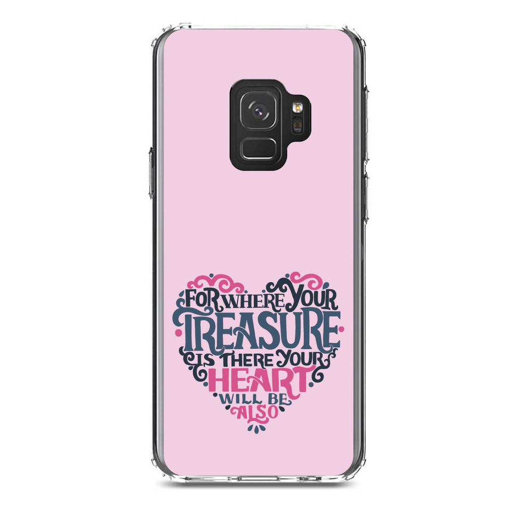 For Where Your Treasure Is There Your Heart Will Be Clear Shockproof iPhone Case, view 19