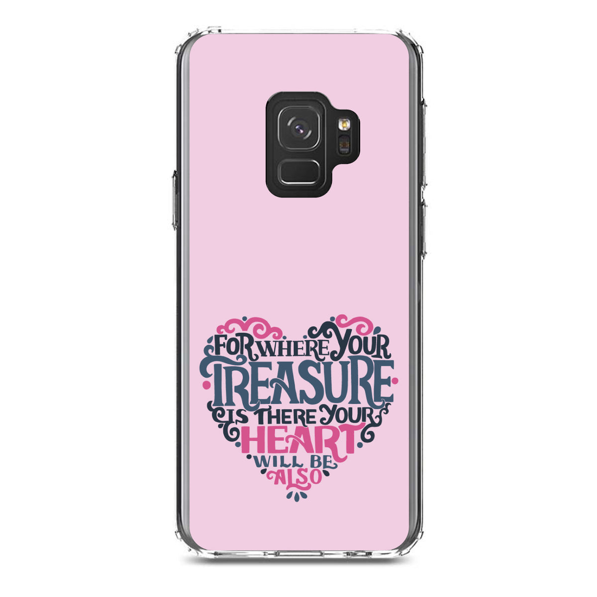 For Where Your Treasure Is There Your Heart Will Be Clear Shockproof iPhone Case, view 19