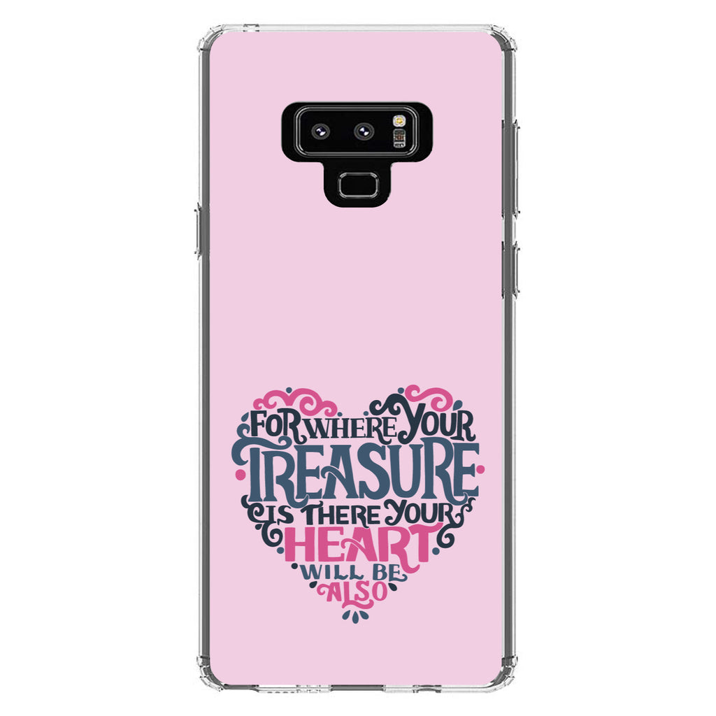 For Where Your Treasure Is There Your Heart Will Be Clear Shockproof iPhone Case, view 11