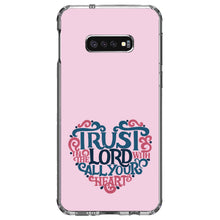 DistinctInk® Clear Shockproof Hybrid Case for Apple iPhone / Samsung Galaxy / Google Pixel - Trust In The Lord With All Your Heart