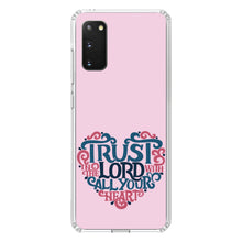 DistinctInk® Clear Shockproof Hybrid Case for Apple iPhone / Samsung Galaxy / Google Pixel - Trust In The Lord With All Your Heart