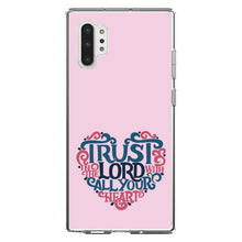 DistinctInk® Clear Shockproof Hybrid Case for Apple iPhone / Samsung Galaxy / Google Pixel - Trust In The Lord With All Your Heart