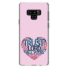 DistinctInk® Clear Shockproof Hybrid Case for Apple iPhone / Samsung Galaxy / Google Pixel - Trust In The Lord With All Your Heart