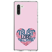 DistinctInk® Clear Shockproof Hybrid Case for Apple iPhone / Samsung Galaxy / Google Pixel - Trust In The Lord With All Your Heart