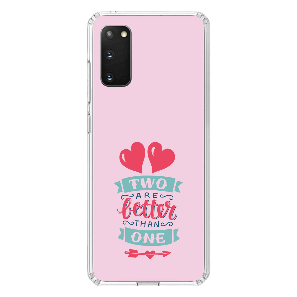 Hearts, Two Are Better Than One Clear Shockproof iPhone Case, view 14