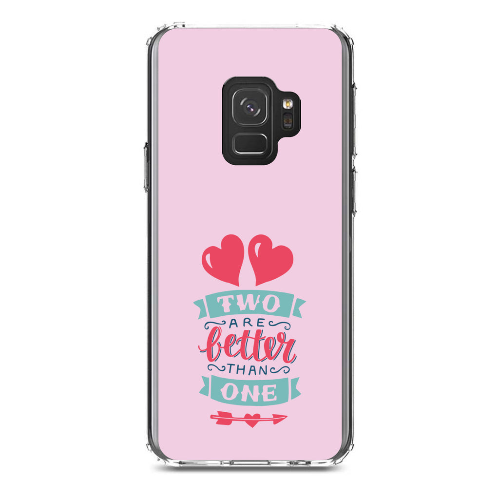Hearts, Two Are Better Than One Clear Shockproof iPhone Case, view 19