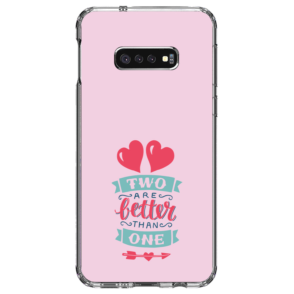 Hearts, Two Are Better Than One Clear Shockproof iPhone Case, view 18