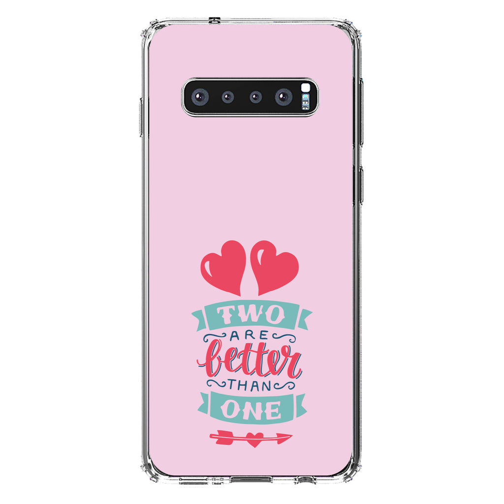 Hearts, Two Are Better Than One Clear Shockproof iPhone Case, view 16