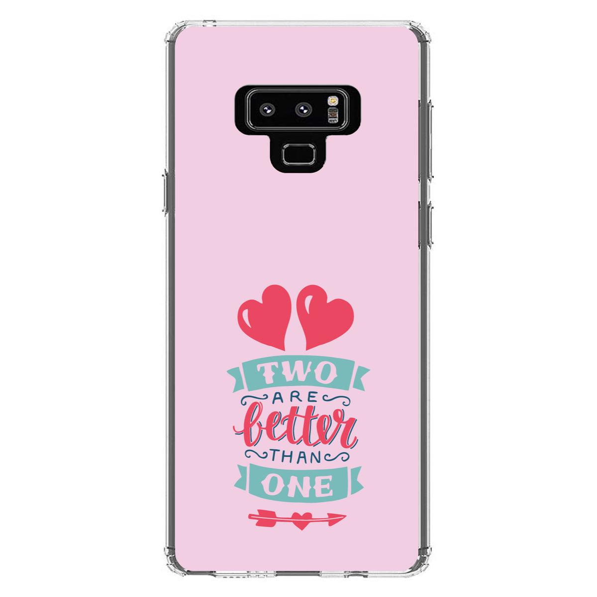 Hearts, Two Are Better Than One Clear Shockproof iPhone Case, view 11