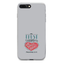 DistinctInk® Clear Shockproof Hybrid Case for Apple iPhone / Samsung Galaxy / Google Pixel - Proverbs 3:5 - Trust In The Lord All Your Heart