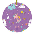 Purple Ceramic Ornament