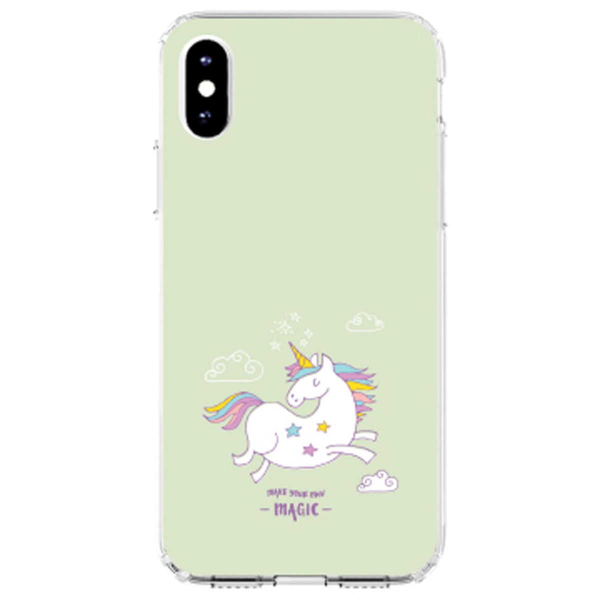 Unicorn, Make Your Own Magic Clear Shockproof iPhone Case, view 3