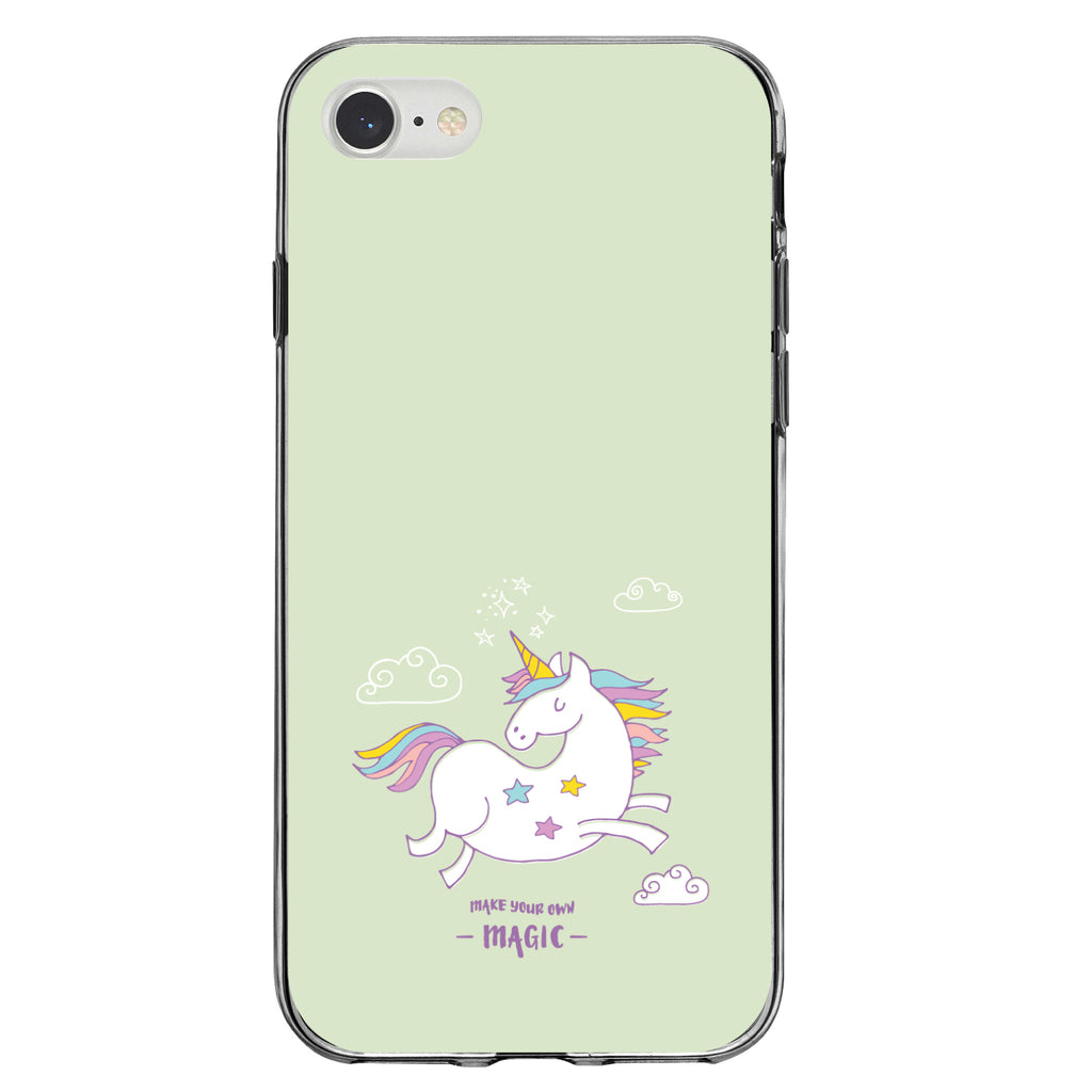 Unicorn, Make Your Own Magic Clear Shockproof iPhone Case, view 5