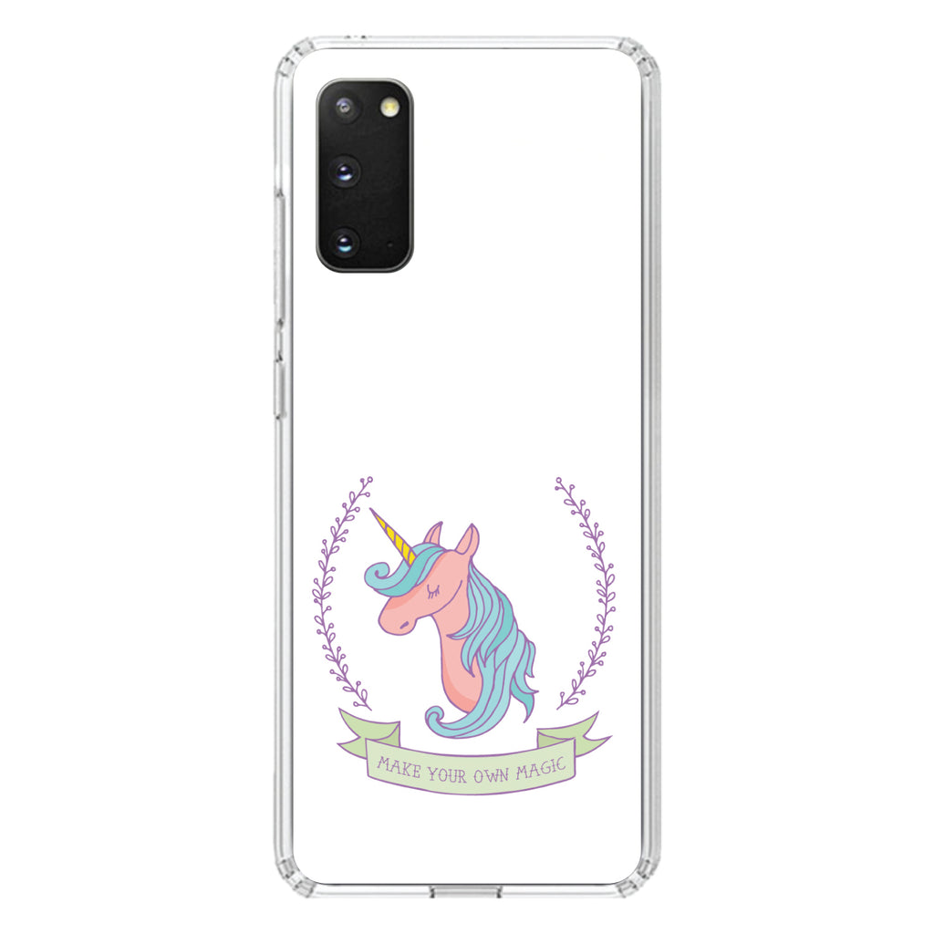 Unicorn, Make Your Own Magic, White Clear Shockproof iPhone Case, view 14