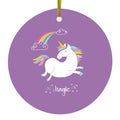 Purple Ceramic Ornament