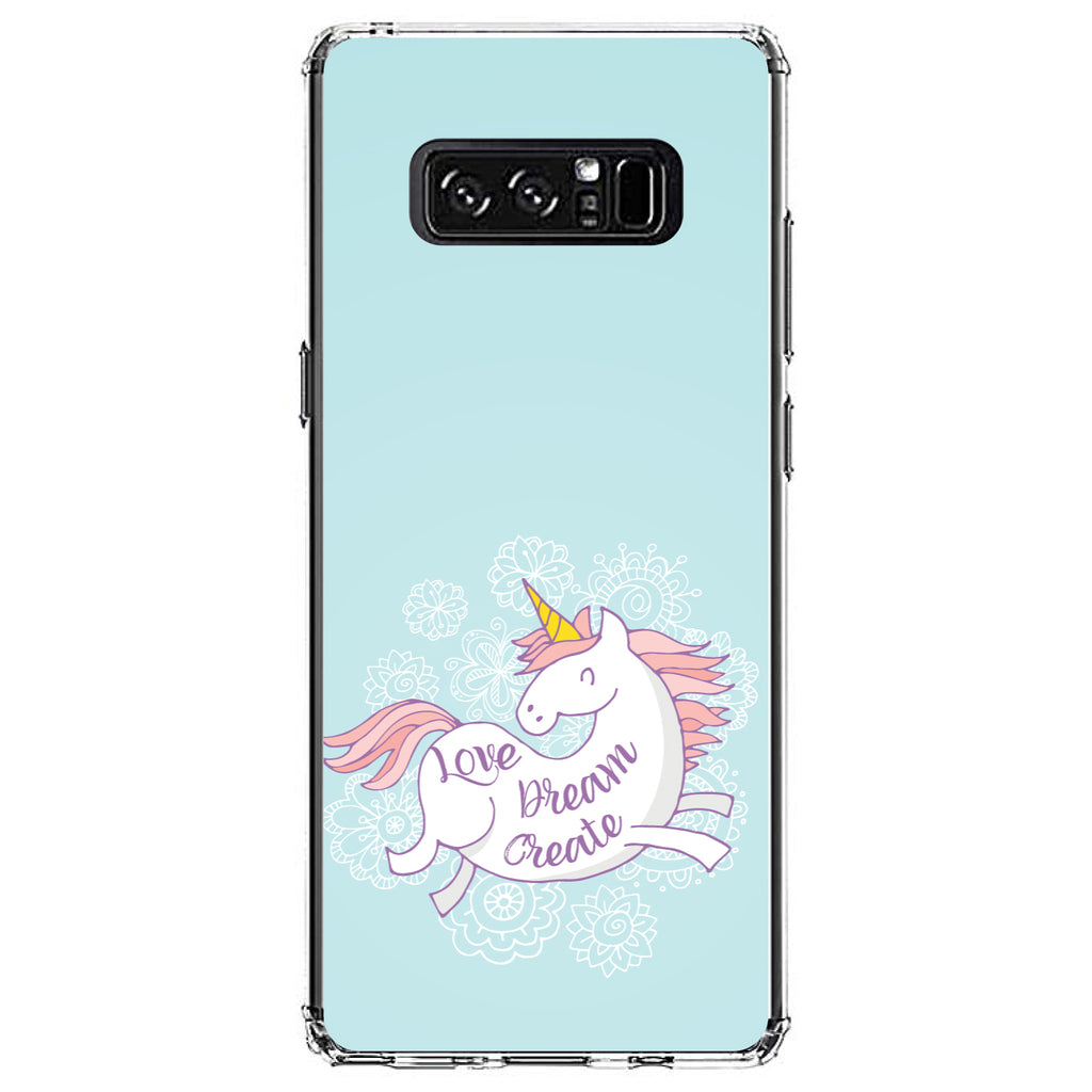 Flying Unicorn, Love / Dream / Create Clear Shockproof iPhone Case, view 12