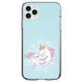 Flying Unicorn, Love / Dream / Create Clear Shockproof iPhone Case