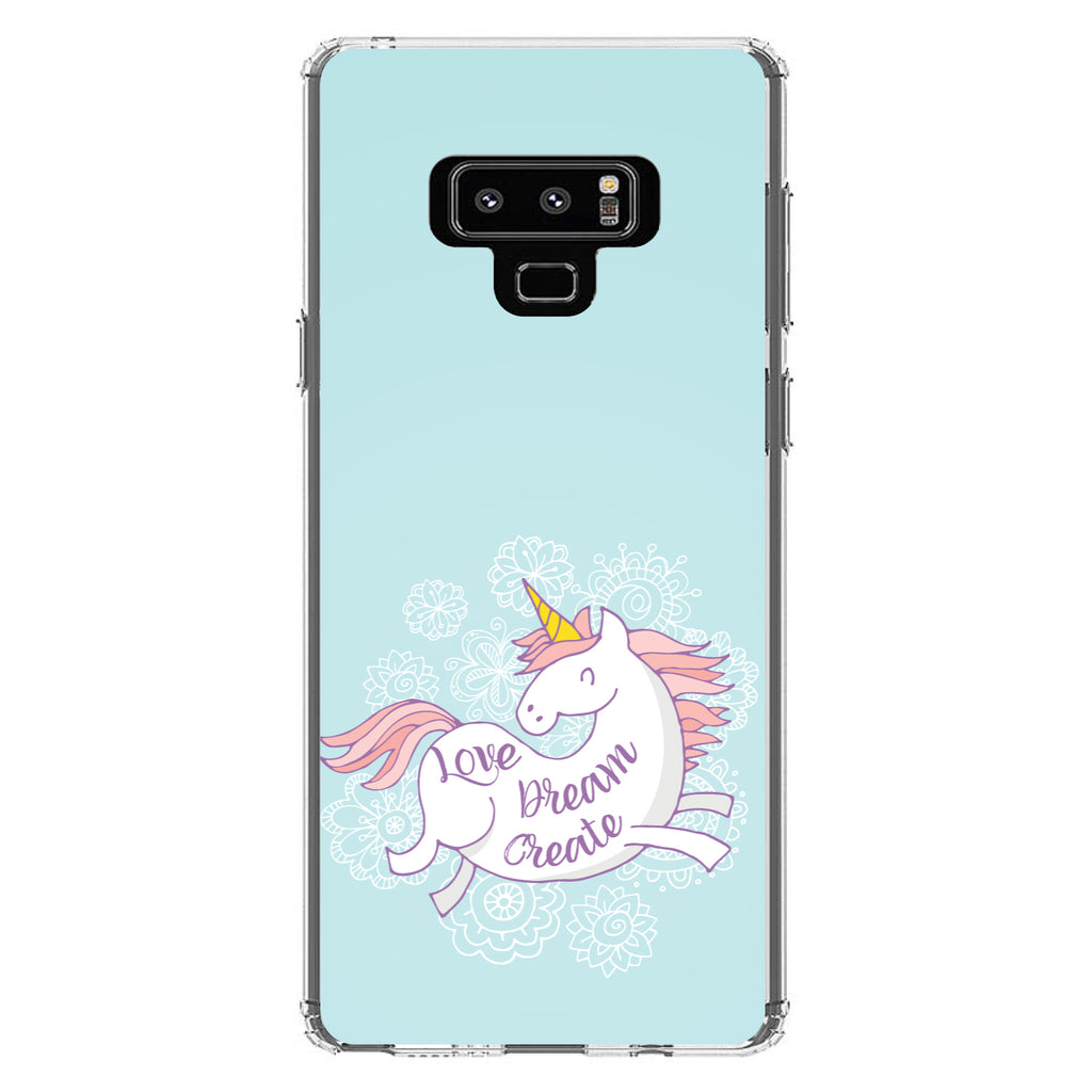 Flying Unicorn, Love / Dream / Create Clear Shockproof iPhone Case, view 11