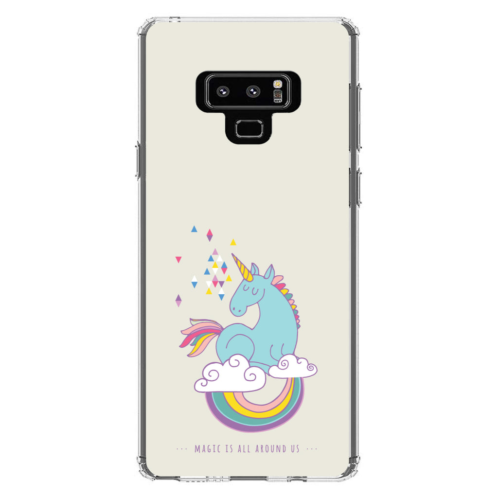 Unicorn Rainbow, Magic Is All Around Us Clear Shockproof iPhone Case, view 11