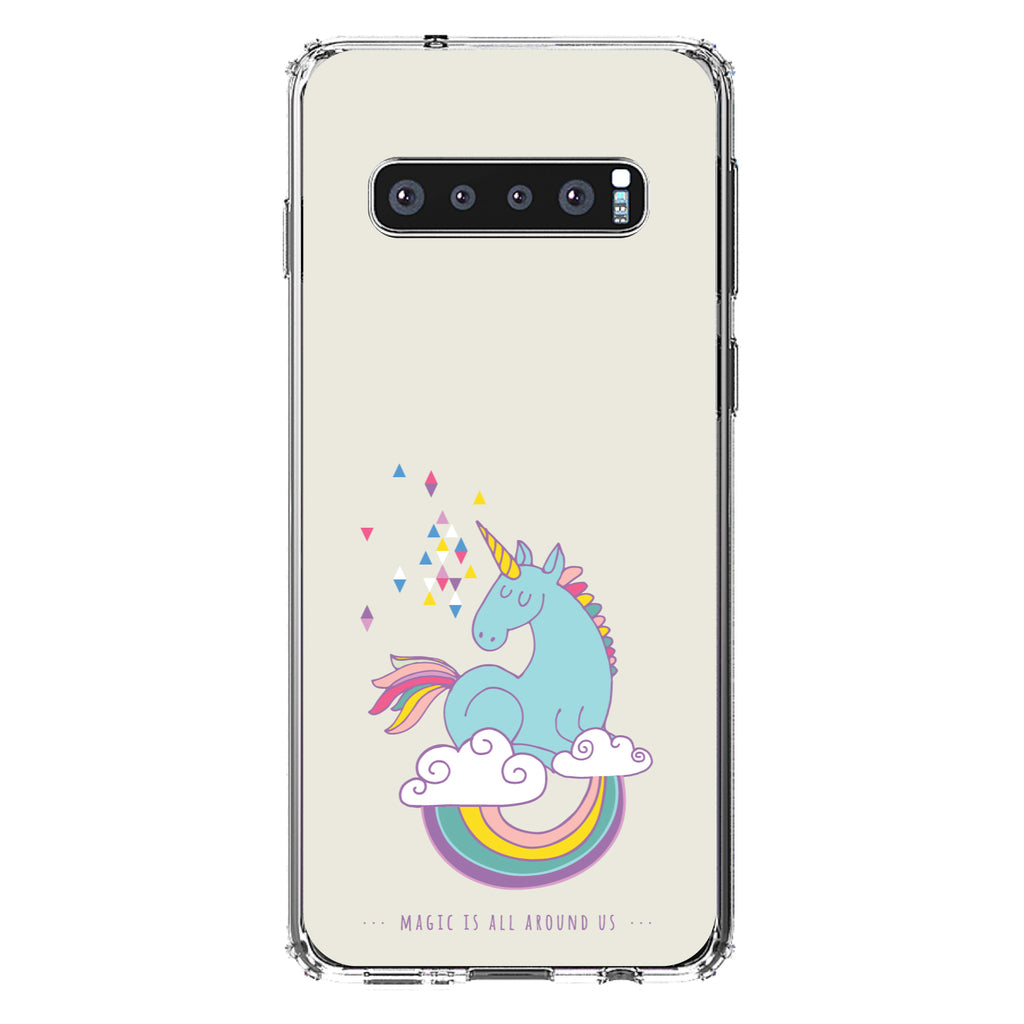 Unicorn Rainbow, Magic Is All Around Us Clear Shockproof iPhone Case, view 16