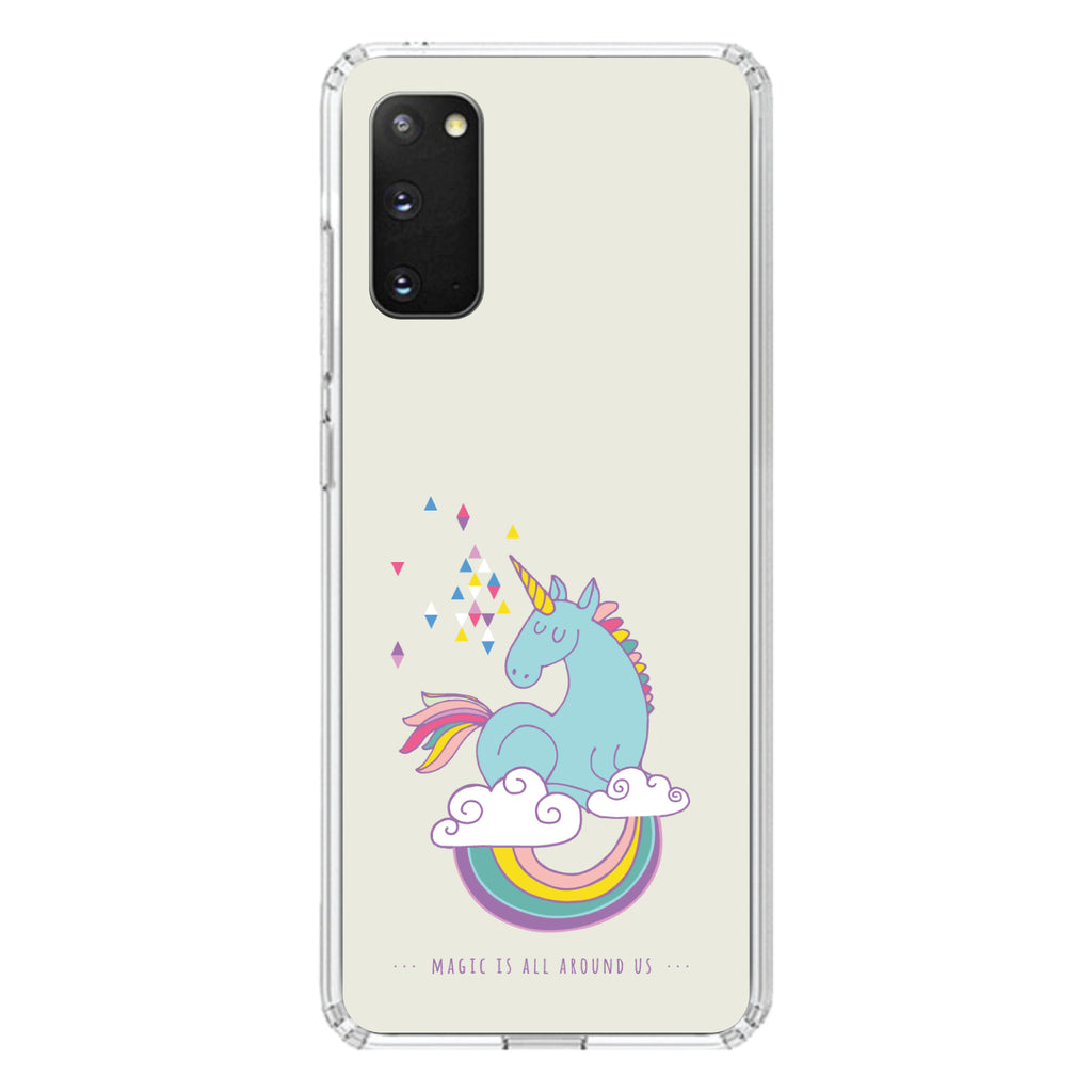 Unicorn Rainbow, Magic Is All Around Us Clear Shockproof iPhone Case, view 13