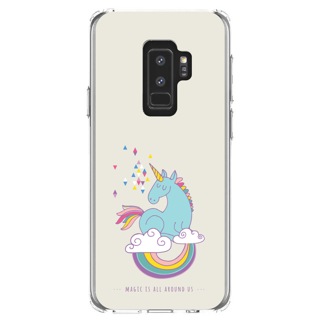 Unicorn Rainbow, Magic Is All Around Us Clear Shockproof iPhone Case, view 20