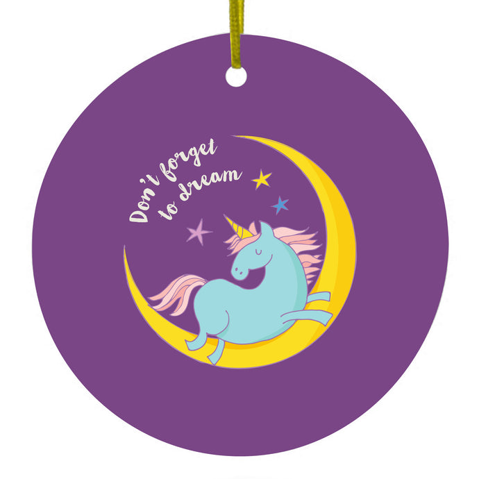 Don't Forget to Dream Ceramic Ornament