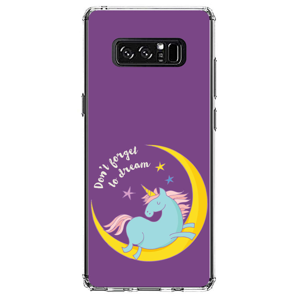 Unicorn Moon, Don't Forget to Dream Clear Shockproof iPhone Case, view 12