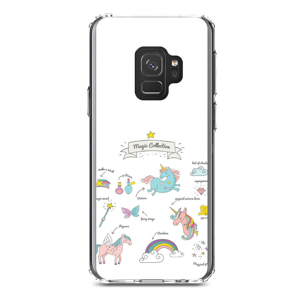 Magic Collection White, Unicorn, Rainbow Clear Shockproof iPhone Case, view 19
